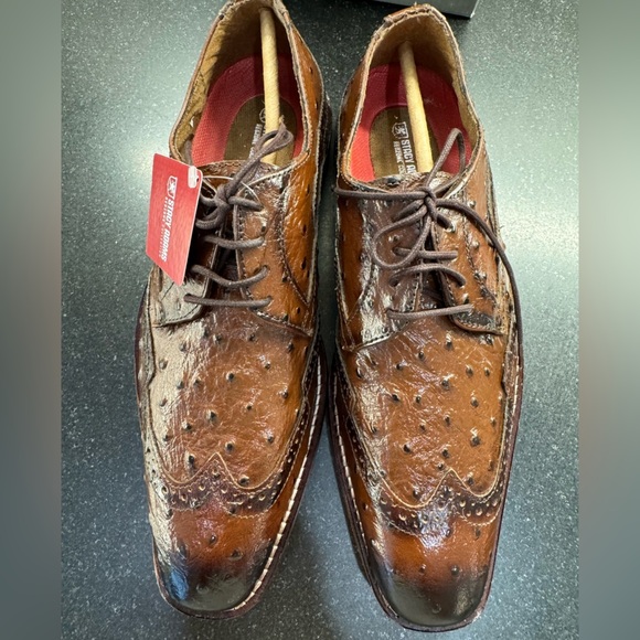 Stacy Adams Shoes - GENNARO
Wingtip Oxford Men’s Size 7.5 Cognac NEW - Picture 16 of 16